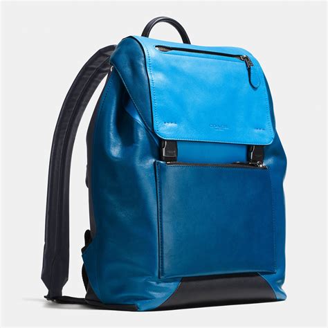 blue mens designer backpacks